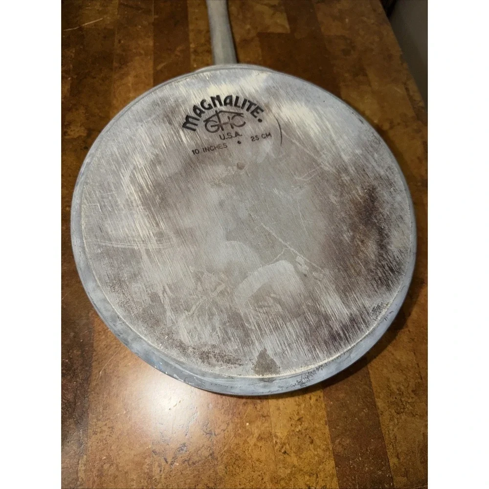 Magnalite GHC 10 Inch Skillet USA Cast Aluminum Fry Pan Stovetop Flat Bottom VTG